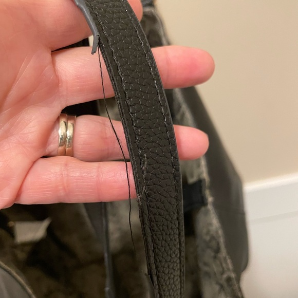 Seven Dreams Black Faux Leather Handbag with Decorative Tassel - Picture 8 of 8